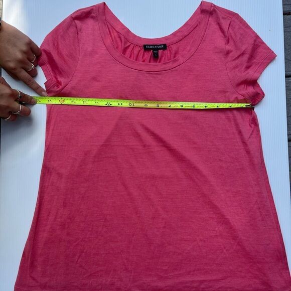 Pink Eileen Fisher Tee  - Picture 4 of 5